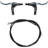 Тормозная ручка SHIMANO TIAGRA 4700, черная, правая+левая, FLAT BAR, V-BR трос+оплетка EBL4700PA